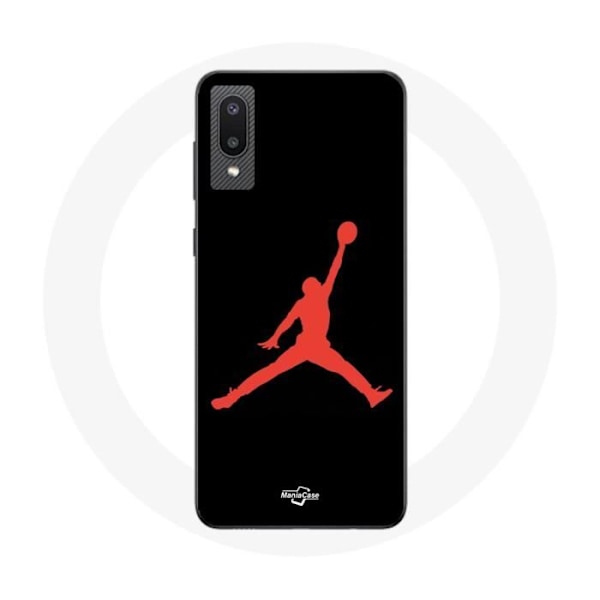 Coque för Samsung Galaxy A02 Michael Jordan-logotyp Röd