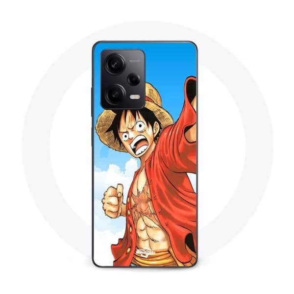 Coque - Maniacase - Xiaomi Redmi Note 12 Pro 5G - Sort - Blød - Monkey D Luffy Svart