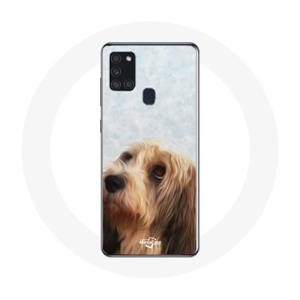 Coque - Samsung - Galaxy A21S - Souple - Noir - Petit basset griffon vendéen