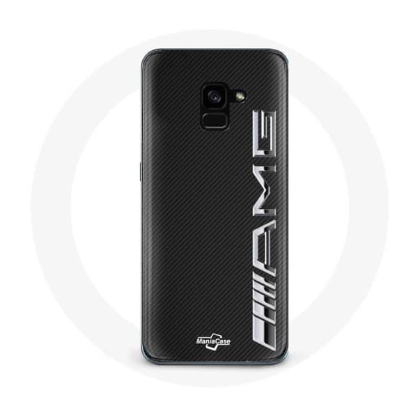 Cover til Samsung Galaxy A8 Plus Amg Logo Carbon Tekstur