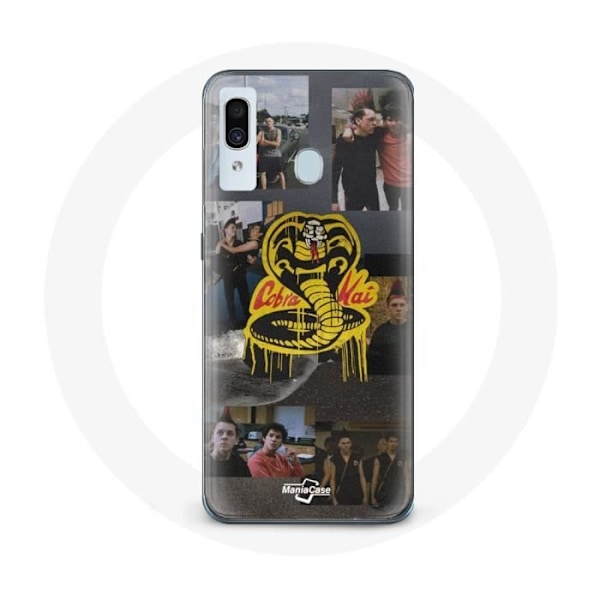 Coque för Samsung Galaxy A20 Cobra Kai Logotyp Skylt Serie