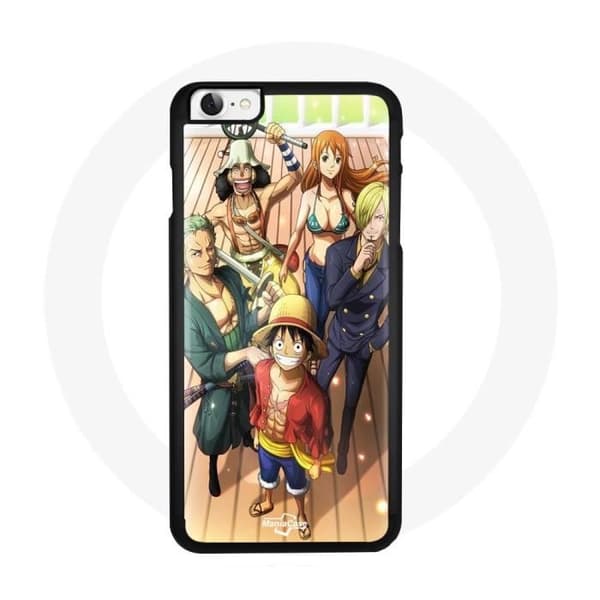 Coque - Maniacase - Iphone SE - One Piece Luffy - Blød - HD Beskyttelse svart