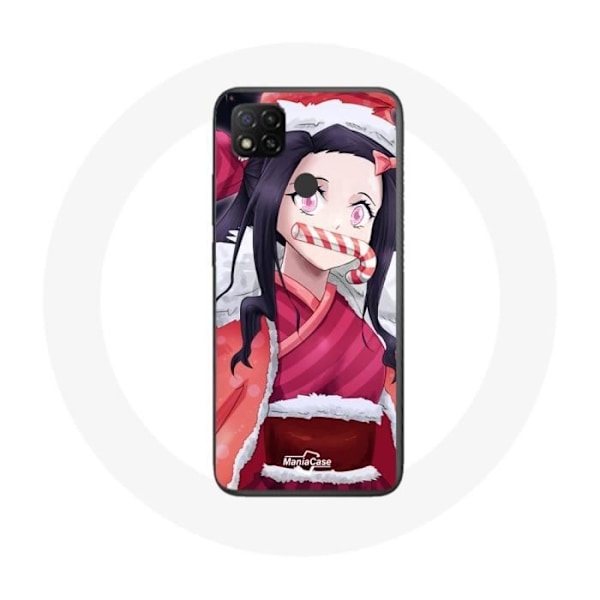 Coque för Xiaomi Redmi 9C Anime Demon Slayer Kamado Nezuko Juldagen 2023