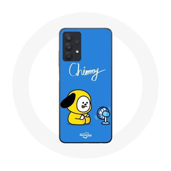 Coque för Samsung Galaxy A32 5G Bangtan BTS BT21 Chimmy Jimin Blå Bakgrund