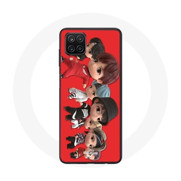 Coque för Samsung Galaxy A12 BTS TinyTAN Animation Affisch RM Jin Suga J-Hope Jimin V Och Jungkook M