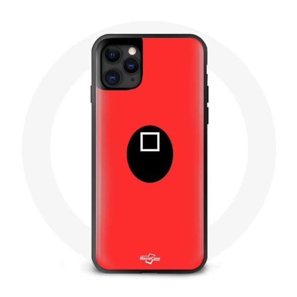 Coque Iphone 13 - Maniacase - Squid Game - Inspirerat design - Styv - Svart