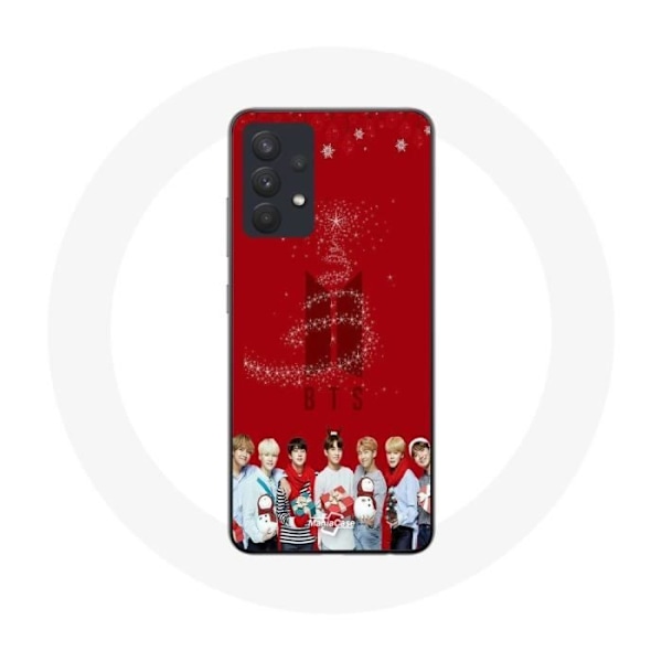 Mobilskal för Samsung Galaxy A13 5G BTS Bangtan Boys Röd Bakgrund Julklapp 2023