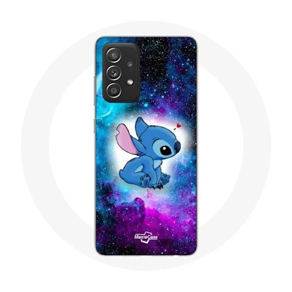 Coque - Maniacase - Galaxy A52s 5G - Stitch Ohana - Mjuk - Färgglad Färgad