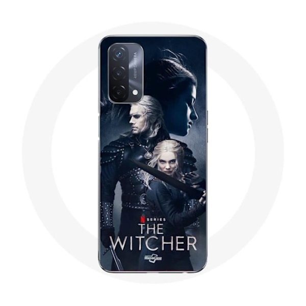 Coque Oppo A93 5G häxan Geralt Yennefer Ciri svärd