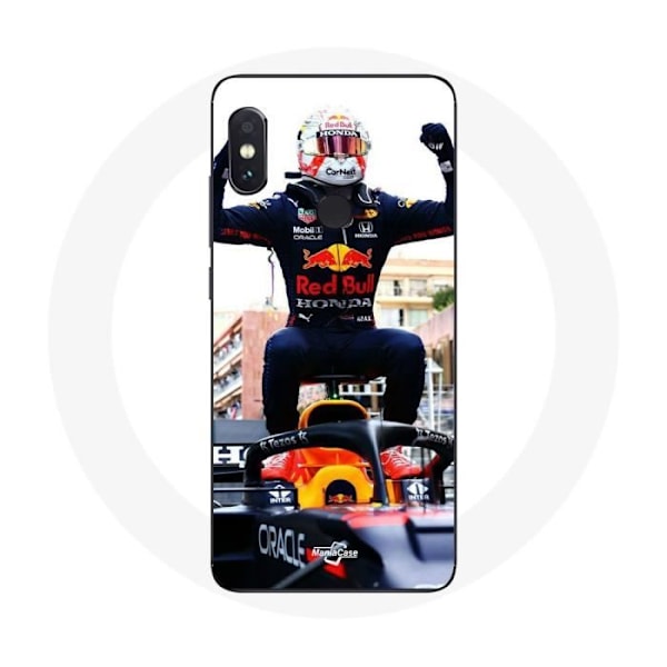 Coque för Xiaomi Redmi Note 5 Pro Formel 1 Max Verstappen F1-förare svart röd och gul