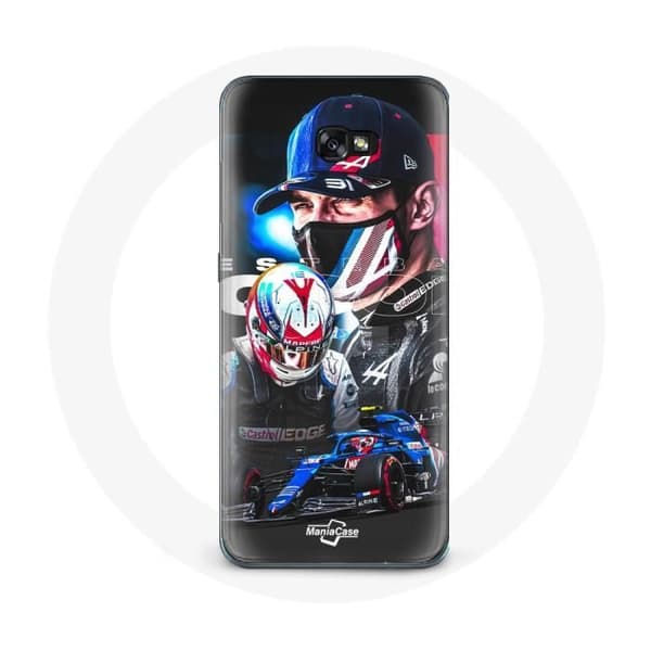 Coque - Samsung - Galaxy A8 2016 - Formel 1 Esteban Ocon - Hård Beskyttelse - Sort