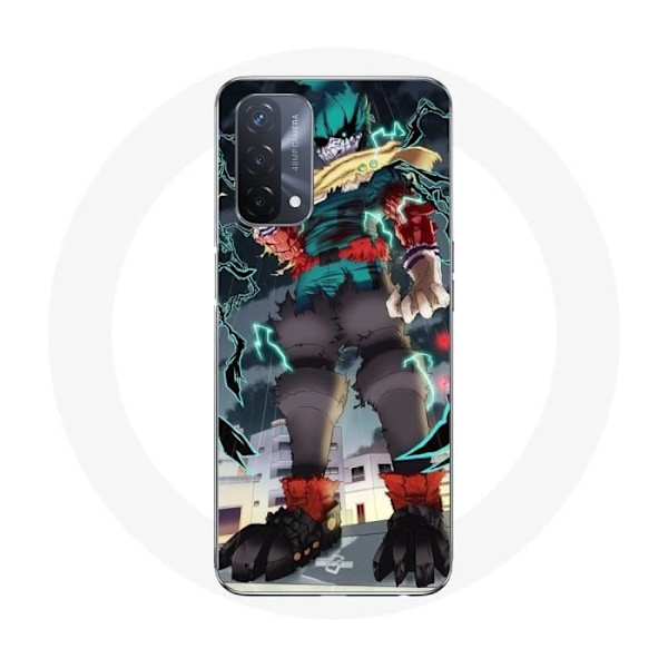 Coque - Maniacase - Oppo A93 5G - Flexibel - Svart - Anime Izuku Midoriya