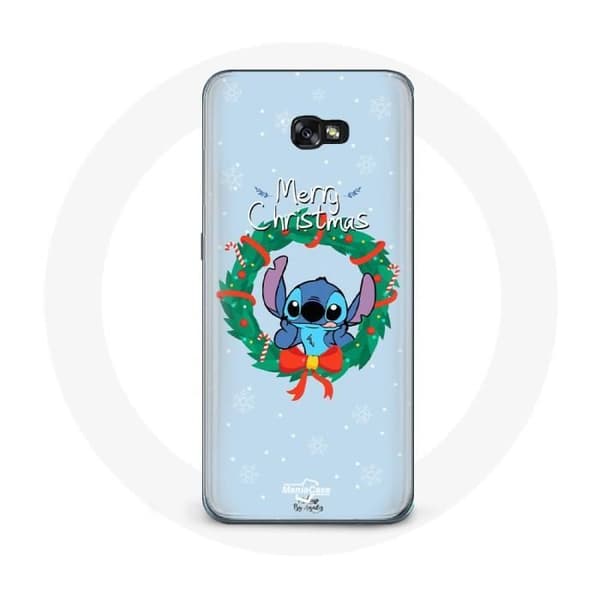 Cover til Samsung Galaxy A3 2016 Stitch sne glædelig jul blå