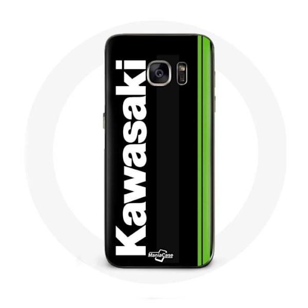 Coque - Kawasaki - Galaxy S7 - Flexibel - Svart - Logotyp