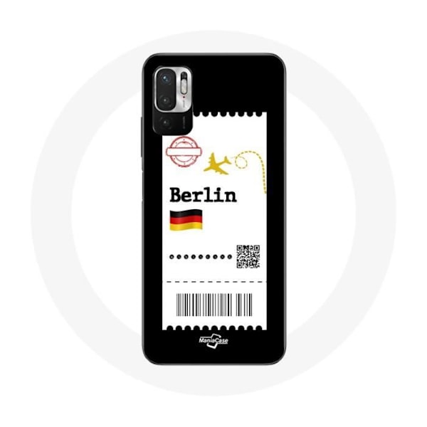 Fodral för Xiaomi Redmi Note 10 5G Flygbiljett Berlin