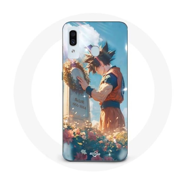 Coque Maniacase för Samsung Galaxy A30 Akira Toriyama Son Goku Tombe