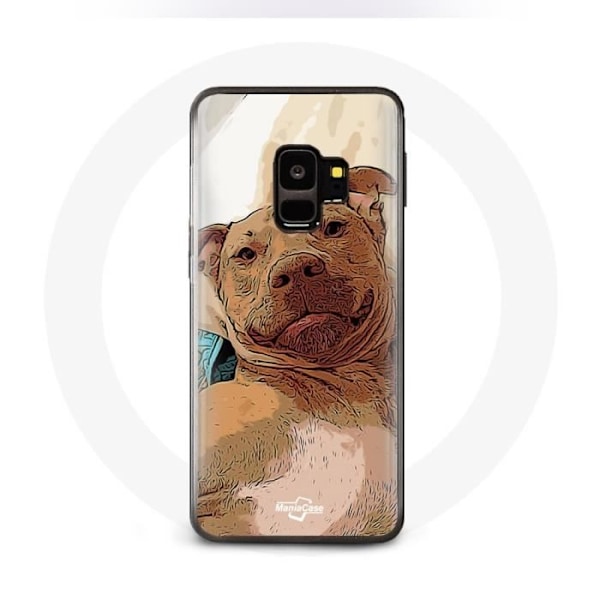 Coque för Samsung Galaxy S9 Plus American Pit Bull Terrier Brun