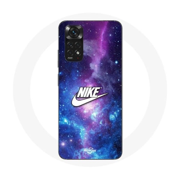 Coque - Nike - Xiaomi Redmi Note 11 4G - Vit Logotyp - Färgglad Rymd - Mjuk Vit