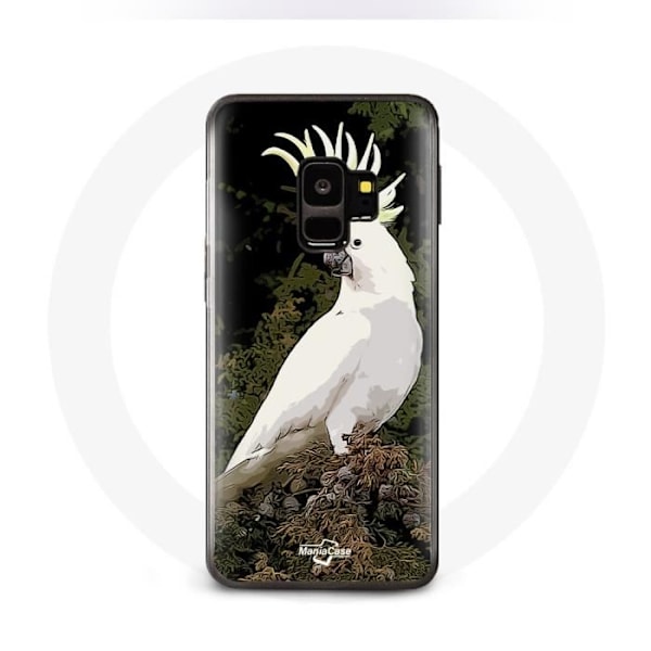 Skal för Samsung Galaxy S9 Plus Cacatoes Vit Papegoja på trädet