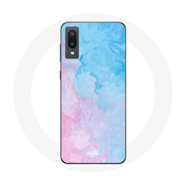 Coque för Samsung Galaxy A02 Blå rosa bakgrund