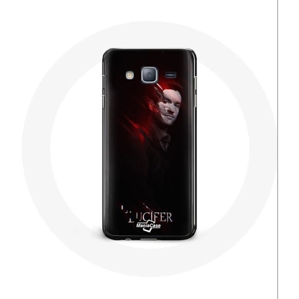 Coque för Samsung Galaxy J3 Lucifer Serie svart bakgrund