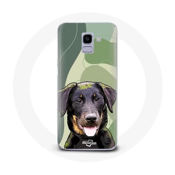 Cover til Samsung Galaxy A8 2018 Beauceron Sort Race af hunde