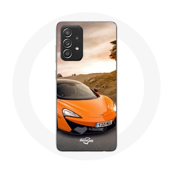 Coque - Maniacase - Samsung Galaxy A33 5G - Formel 1 McLaren - Orange - Mjuk svart