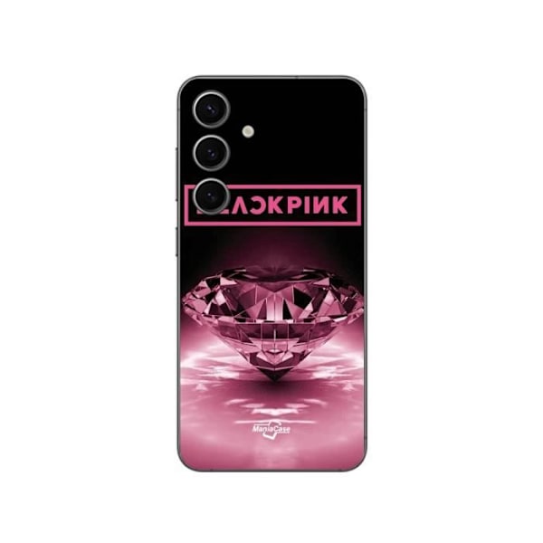 Coque Samsung Galaxy S25 Plus blackpink diamant svart och rosa Maniacase