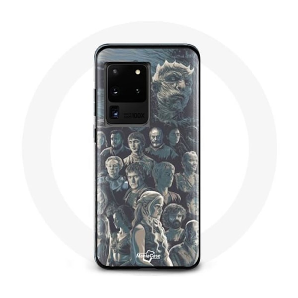 Coque för Samsung Galaxy S20 Ultra Game of Thrones Säsong 8 Järntronen Affisch Karaktärer Fon