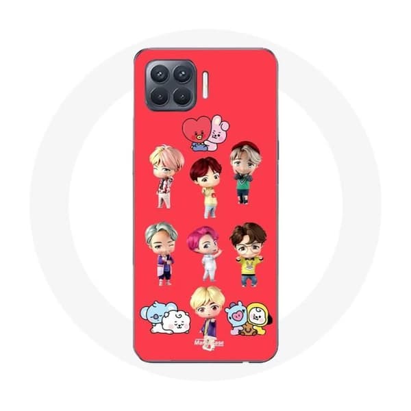 Coque Oppo A93 BTS TinyTAN Animaatio BT21 Juliste