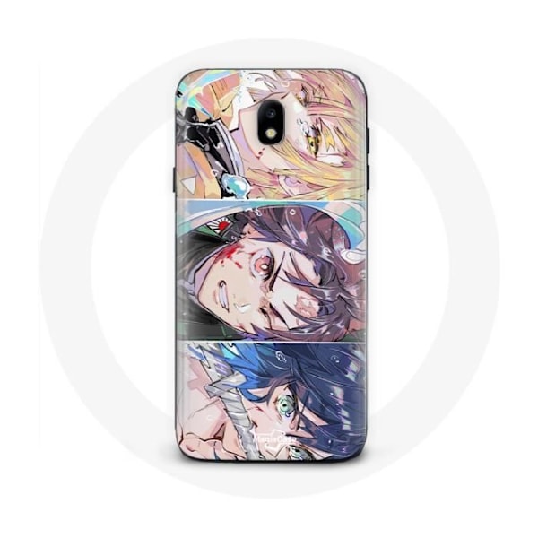 Coque för Samsung Galaxy J3 2017 Tanjiro Inosuke och Zenitsu Demon Slayer Kimetsu no Yaiba Manga