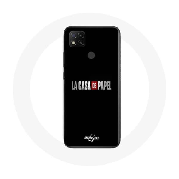 Coque - Maniacase - Xiaomi Redmi 9C - La casa de papel Logo - Blød - Sort
