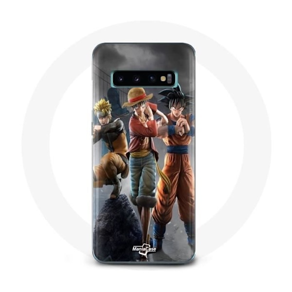 Coque för Samsung Galaxy S10 Sangoku naruto Luffy one piece Dragon Ball z 3D Anime manga - Maniacase