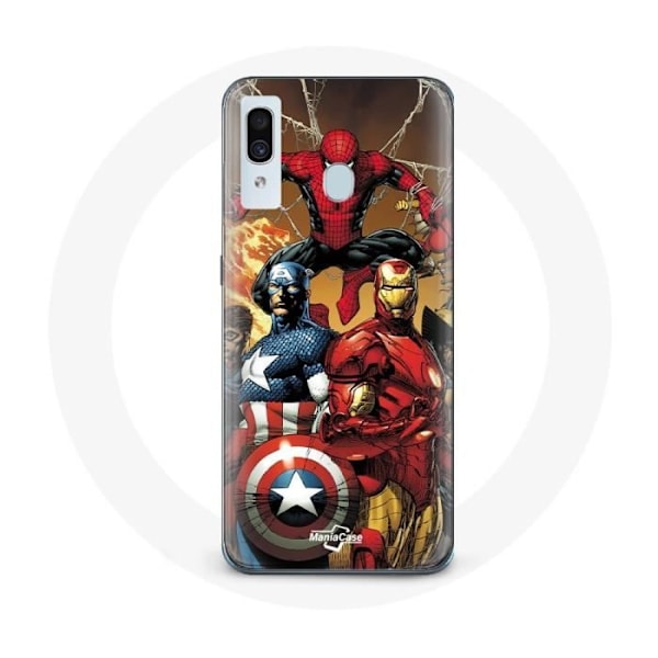 Coque för samsung galaxy A40 Avengers invaders Anciens soldater