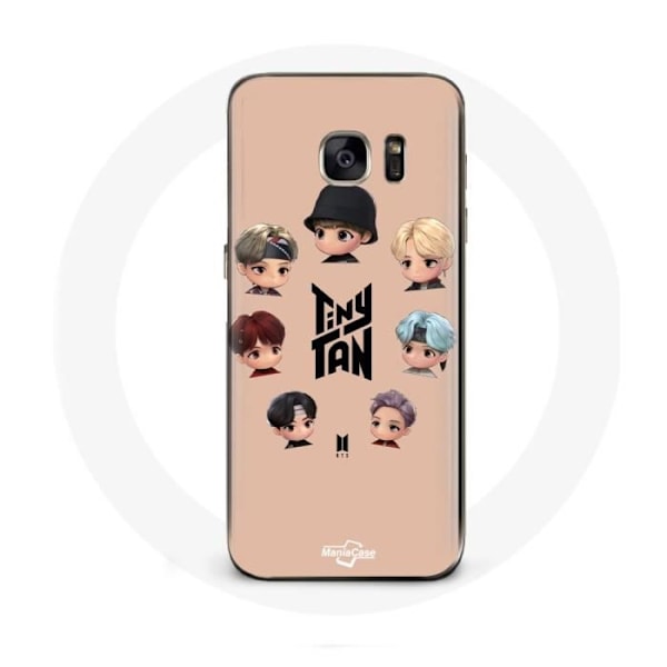 Coque för Samsung Galaxy S6 BTS TinyTAN-animation affisch RM Jin Suga J-Hope Jimin V och Jungkook