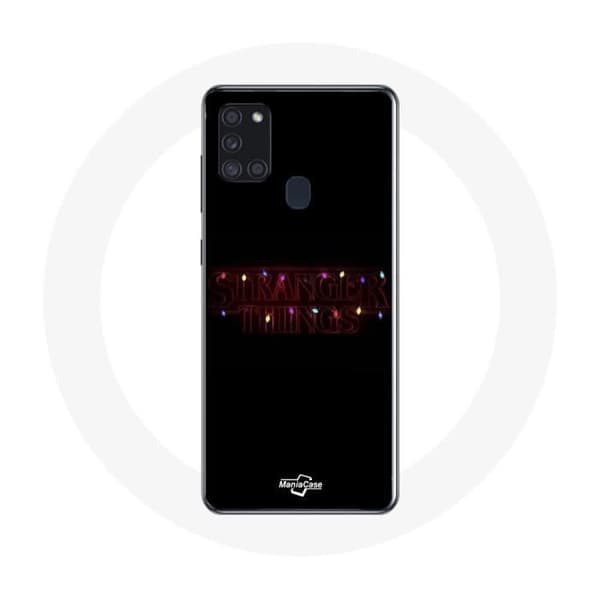 Coque - Samsung - Galaxy A21s - Souple - Noir - Stranger Things Hyvää Joulua