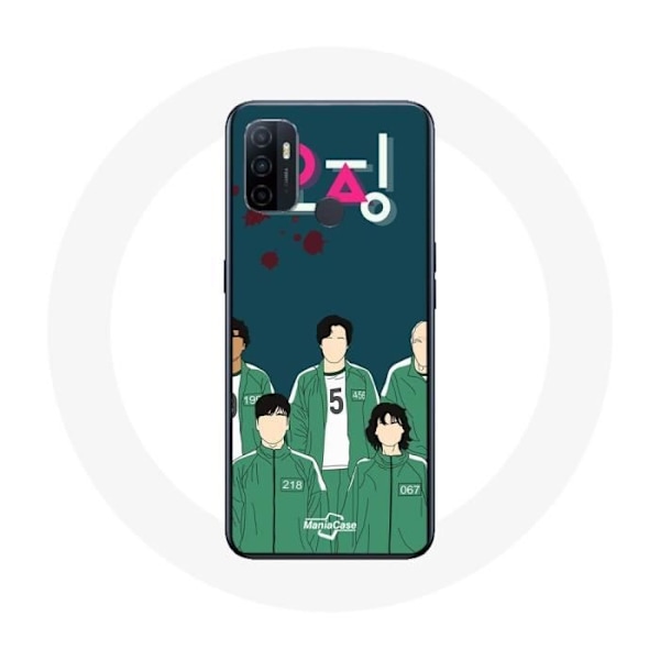 Coque Oppo A53 Squid Game Affisch karaktärer Konst