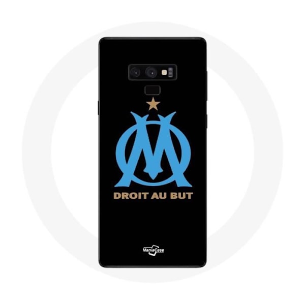 Coque för Samsung Galaxy Note 9 Olympique de Marseille-logotyp Svart Bakgrund