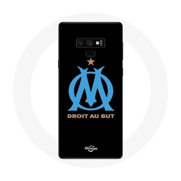 Cover til Samsung Galaxy Note 9 Olympique de Marseille Logo Sort Baggrund