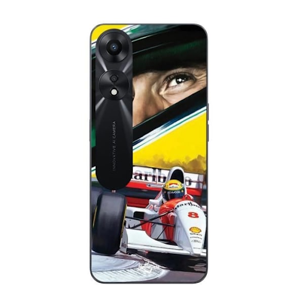 Coque - Maniacase - Oppo A78 5G - Svart - Mjuk - Ayrton Senna Mclaren F1