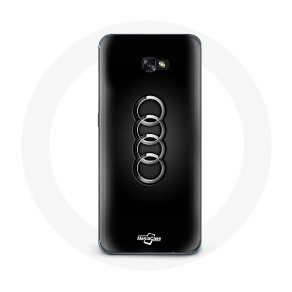 Coque för Samsung A5 2016 Audi-logotyp navkapsel svart bakgrund