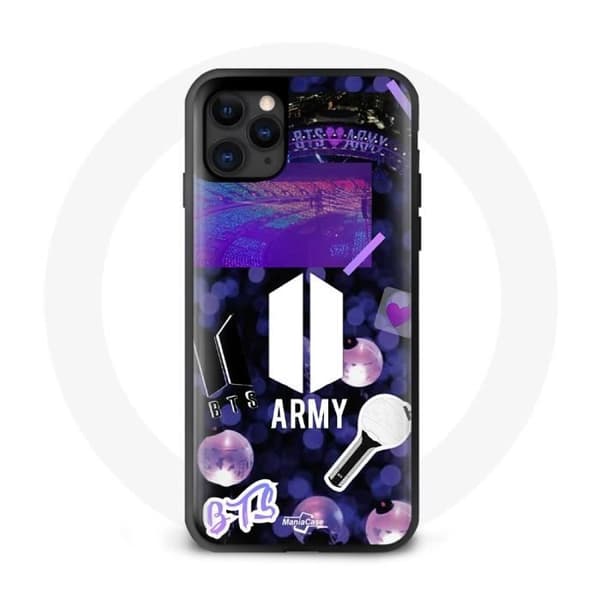Coque pour Iphone 12 Pro Bangtan Sonyeondan BTS Logo Army Bomb Lightstick