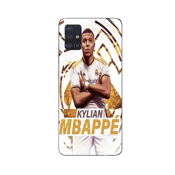 Coque Maniacase för Samsung Galaxy A51 5g Kylian Mbappe Real Madrid bakgrund fira