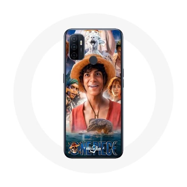 Coque - Maniacase - Oppo A53 - One Piece Luffy - Mjuk - Unisex - Svart