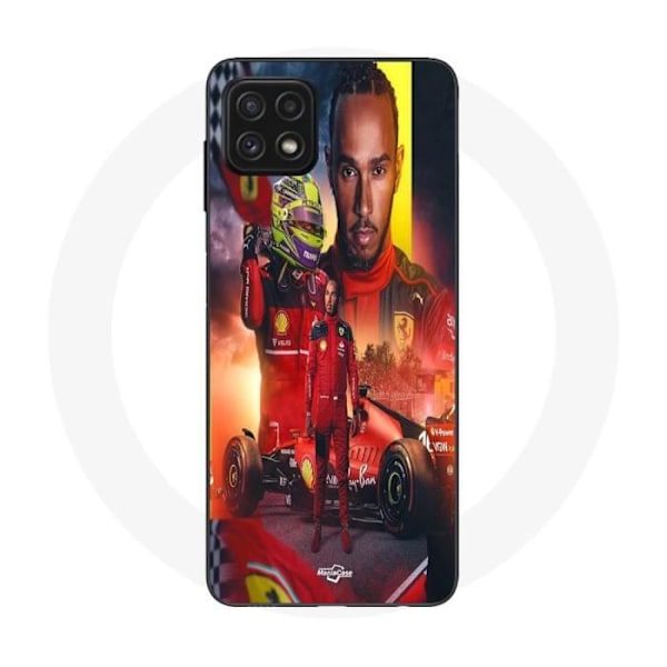 Coque Maniacase för Samsung Galaxy A22 5G Lewis Hamilton Scuderia Ferrari F1 officiell