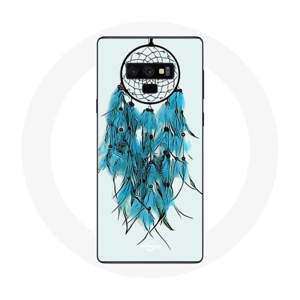 Cover - Samsung - Galaxy Note 9 - Drømmefanger - Blød - Smartphone Beskyttelse Blå vit