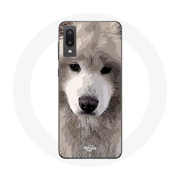 Coque - MANIACASE - Samsung Galaxy A02 - Blød - Grå - Hunderace Grå