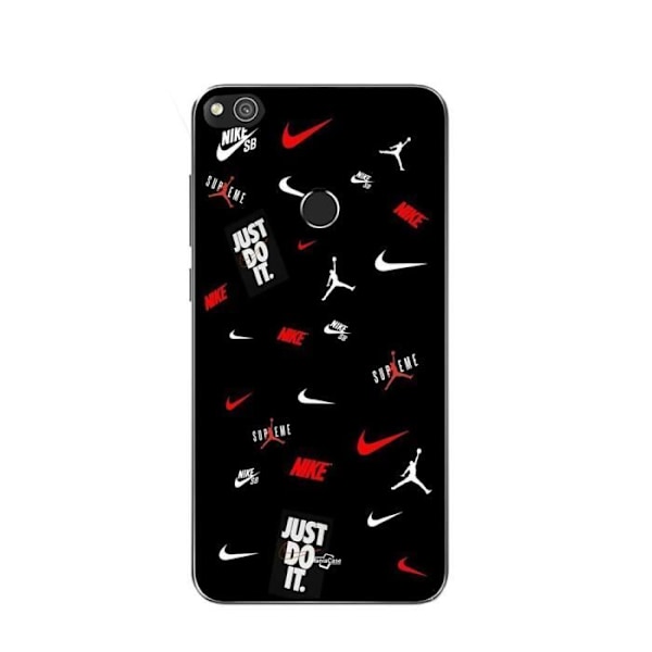 Coque Maniacase för Huawei P8 Lite 2017 nike jordan vit röd svart bakgrund