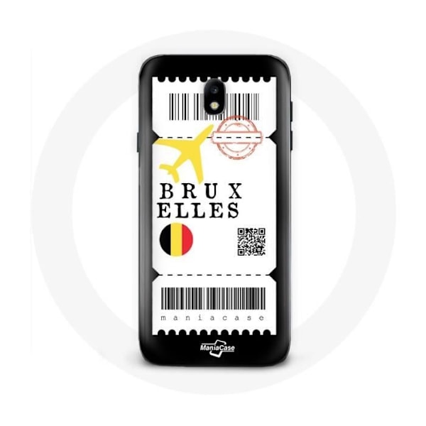 Cover - Samsung - Galaxy J3 2017 - Flybillet - Blød - Sort