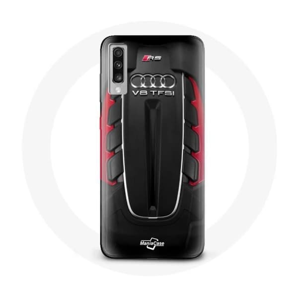 Samsung Galaxy A50 Audi RS logo punainen kuori